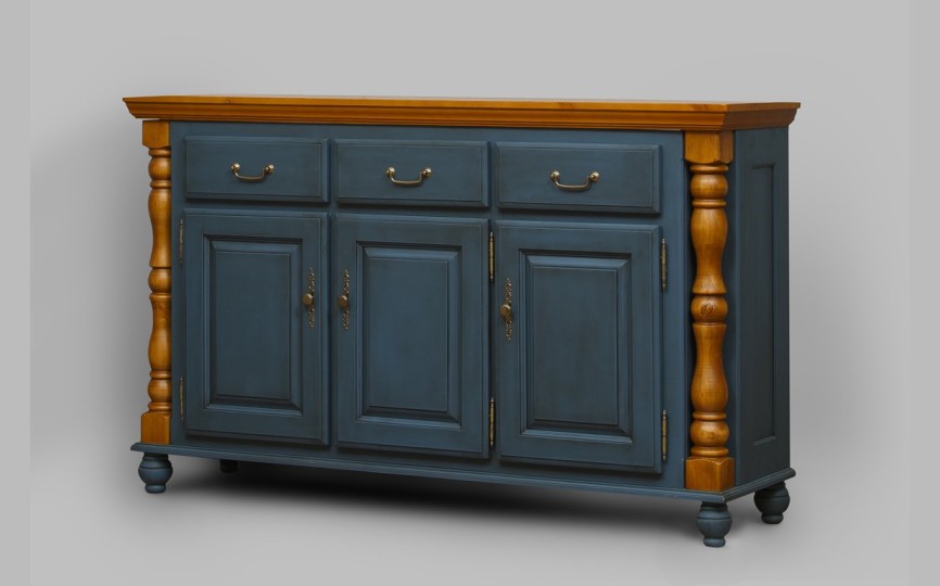 Комод Валенсия 2-55 на круглых ножках