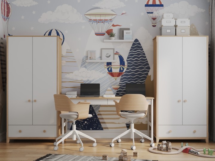 Шкаф 2-х дверный Амбер 8, с одним лицевым ящиком Шкаф 2-х дверный Амбер 8, с одним лицевым ящиком