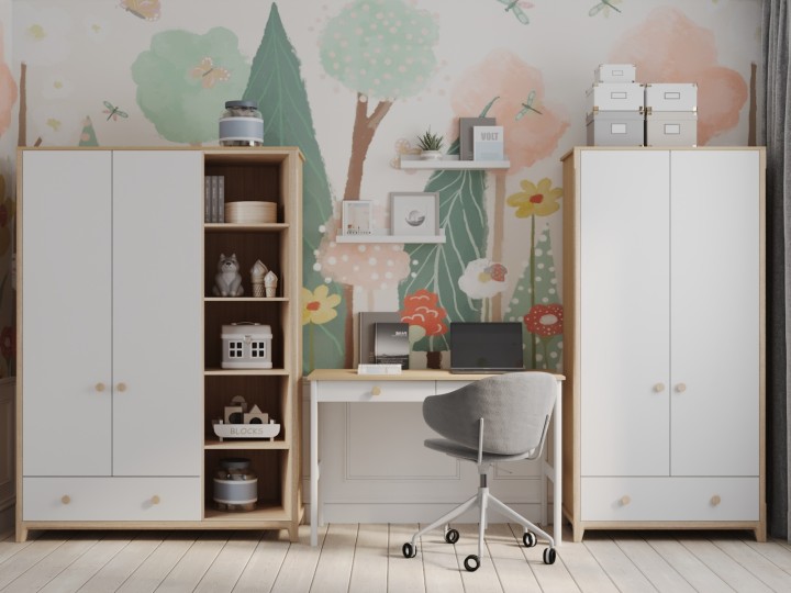 Шкаф 2-х дверный Амбер 8, с одним лицевым ящиком Шкаф 2-х дверный Амбер 8, с одним лицевым ящиком