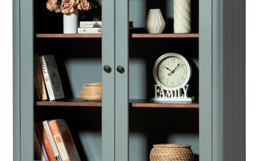 Сервант Грета №7 двухдверный с ящиком