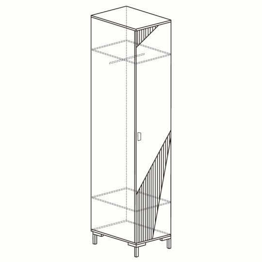 Шкаф однодверный Родос №122