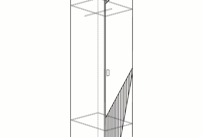 Шкаф однодверный Родос №122