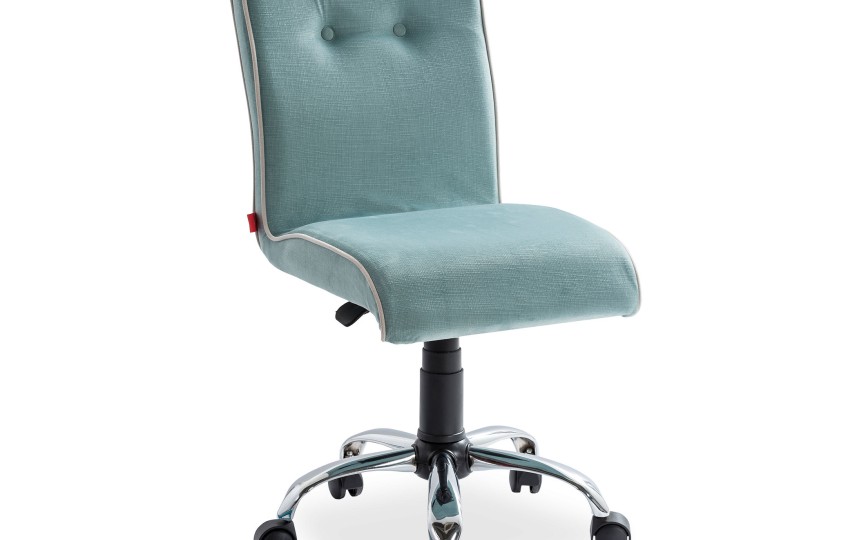 Стул SUMMER, на роликах, цвет бирюзовый AKS-8485 