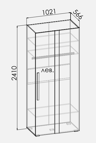 Шкаф угловой Оксфорд ШУ