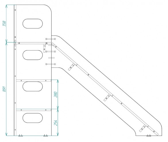 Горка белая Сказка ДС-19