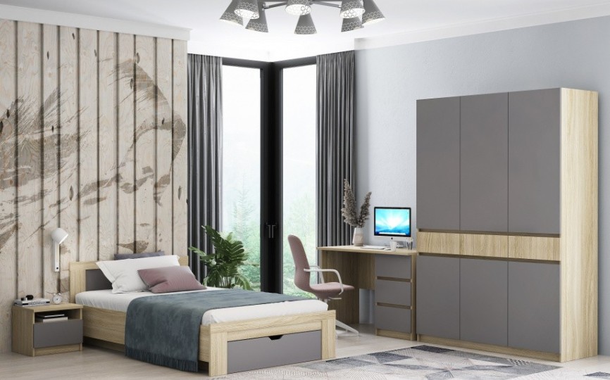 Комната ДЕЛЬТА Next, Графит, композиция 1