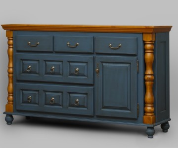 Комод Валенсия 2-56 на круглых ножках