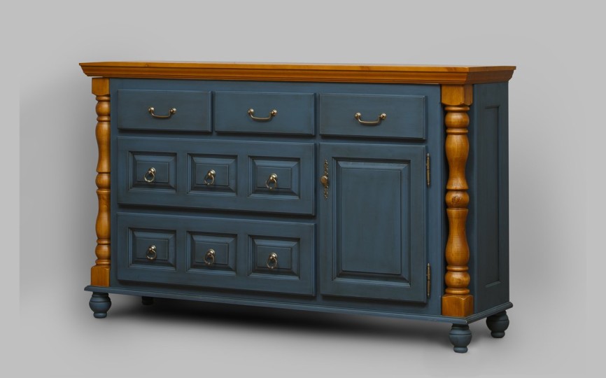 Комод Валенсия 2-56 на круглых ножках