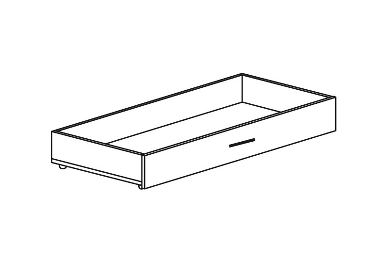 Ящик малый выкатной Альфа №298 для кровати с изголовьем Альфа Ящик малый выкатной Альфа №298 для кровати с изголовьем Альфа