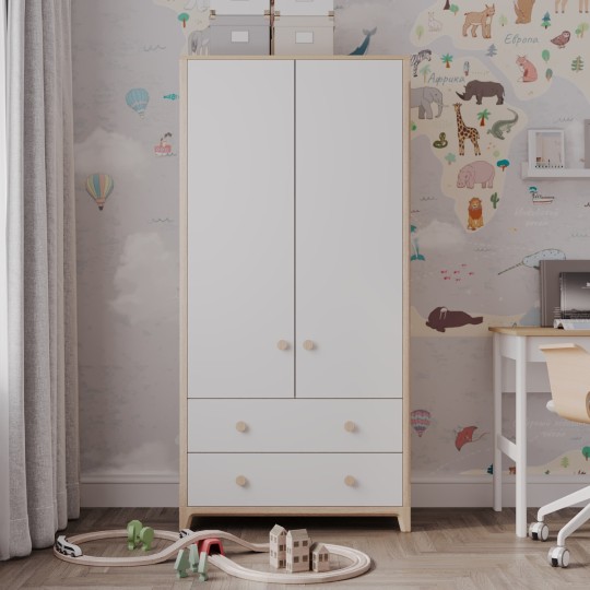 Шкаф 2-х дверный Амбер 9, с двумя лицевыми ящиками Шкаф 2-х дверный Амбер 9, с двумя лицевыми ящиками