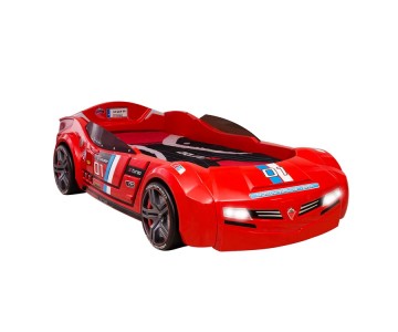 Кровать машина "BITURBO CRB-1334" 195х90см, красная