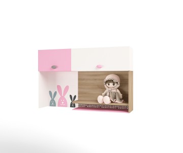 Надстройка на стол/навесная полка MIX BUNNY розовый