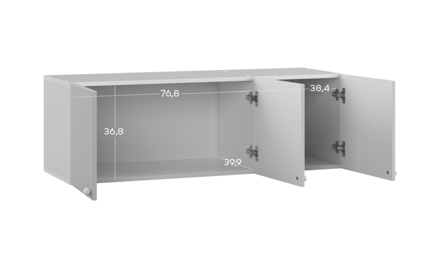 Антресоль трехдверная Милана Антресоль трехдверная Милана