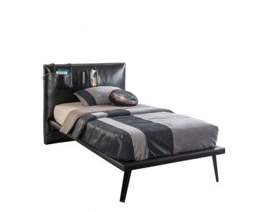Кровать "Dark Metal" 200х100 см, DM-1301 Кровать "Dark Metal" 200х100 см, DM-1301