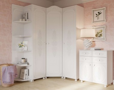Набор мебели для прихожей Ассоль № 3 Белый    
