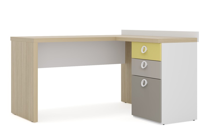 Стол прямой с угловым модулем Смарти Софт 