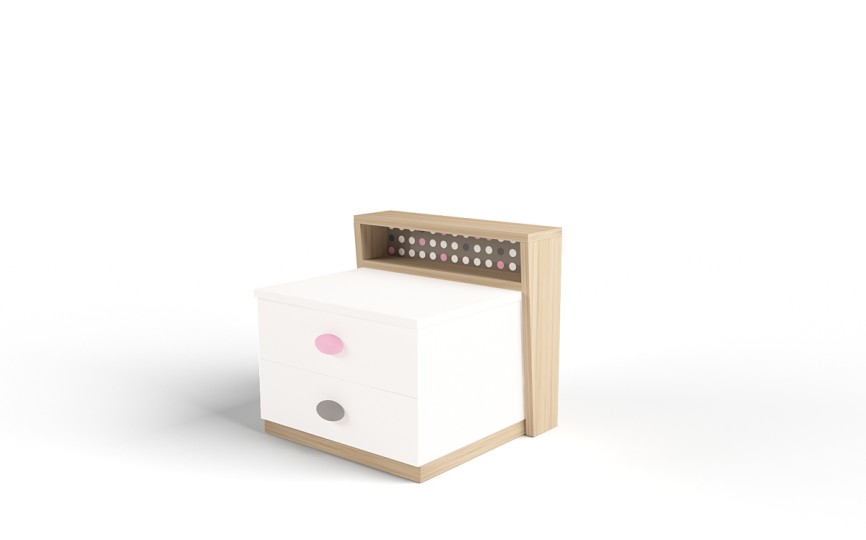 Тумба прикроватная MIX BUNNY розовый