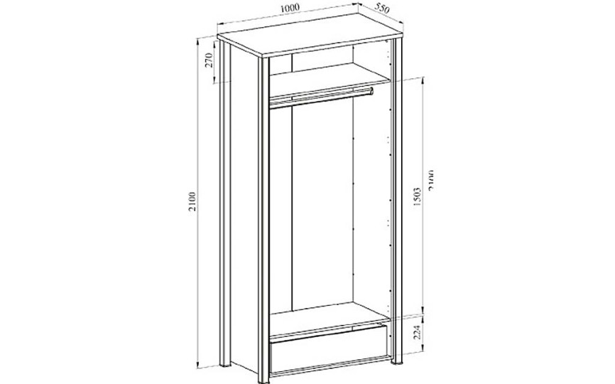 Шкаф Изабель ИЗ-61К Шкаф Изабель ИЗ-61К