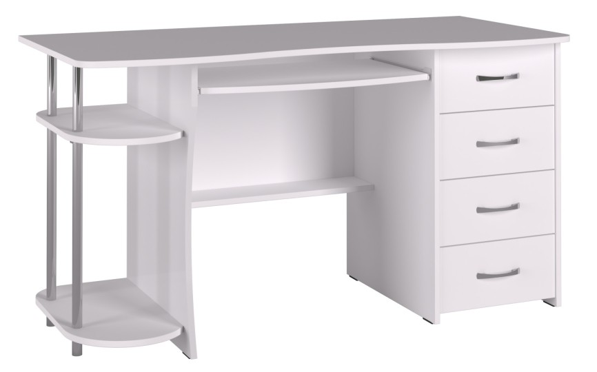 Стол компьютерный С-222БН белый