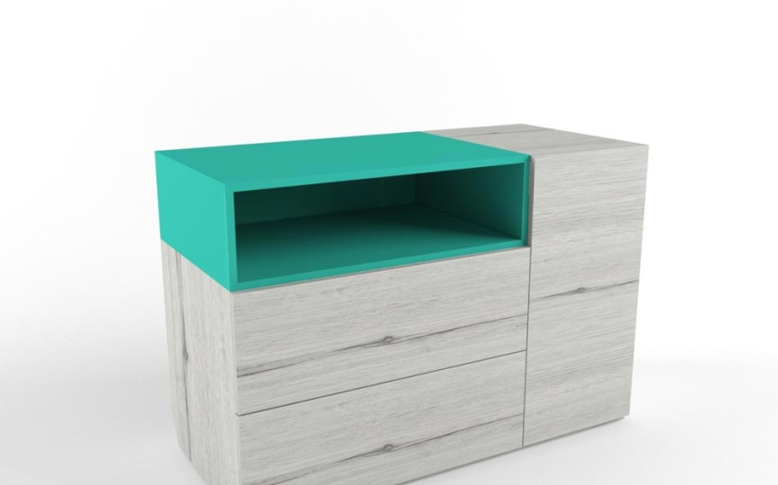 Комод "Нью Тон Грэй" цвет