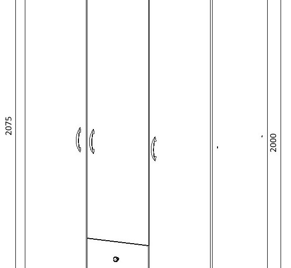 Шкаф 3-створчатый Ноктюрн Шкаф 3-створчатый Ноктюрн