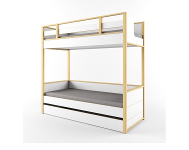 Кровать двухъярусная "Робин Лайт" с фальшпанелью