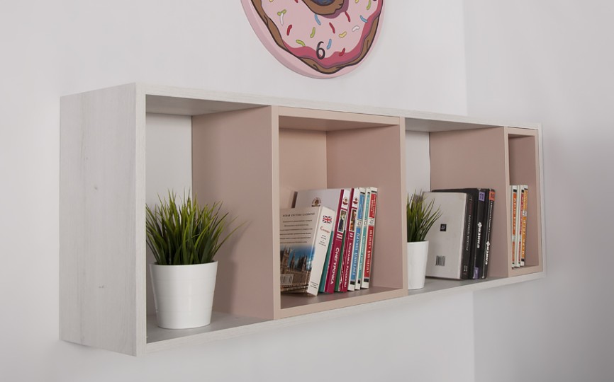 Полка навесная НП1 "Румика Пинк"