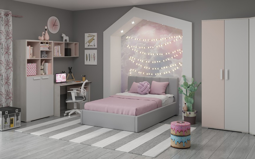 Полка навесная НП1 "Румика Пинк"