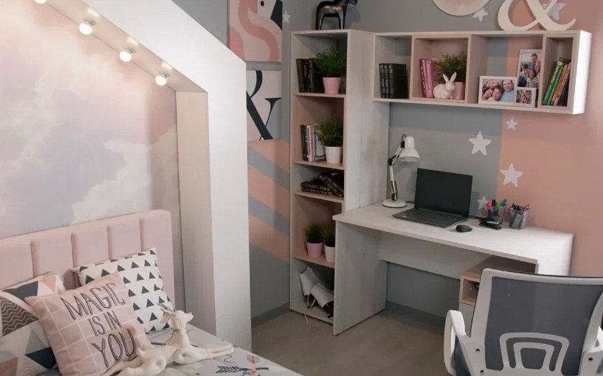 Полка навесная НП1 "Румика Пинк"