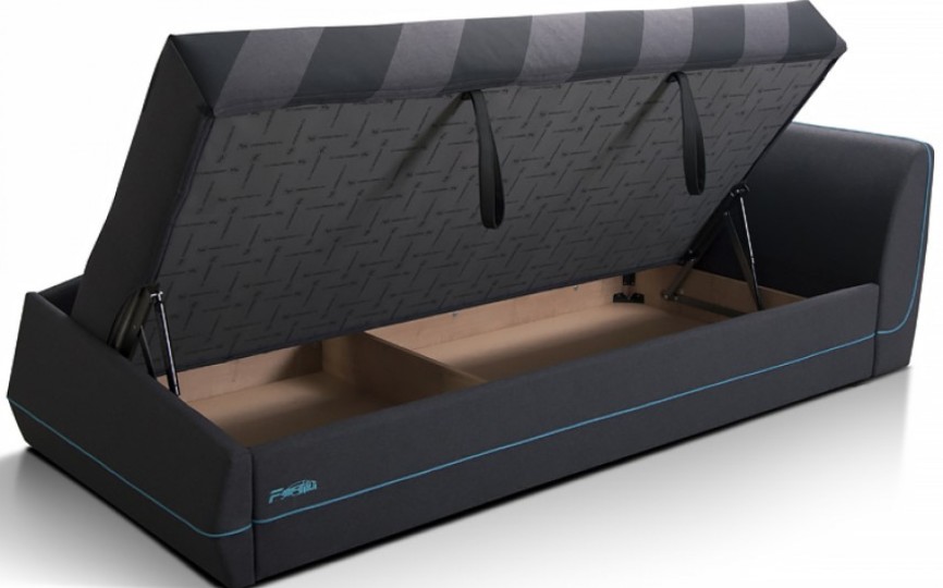 Кровать "Карбон" с подъемным механизмом и матрасом