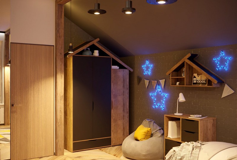 Шкаф 3х дверный из серии Домик Шкаф 3х дверный из серии Домик