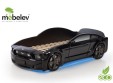 Кровать-машина "Мустанг-3D", черная