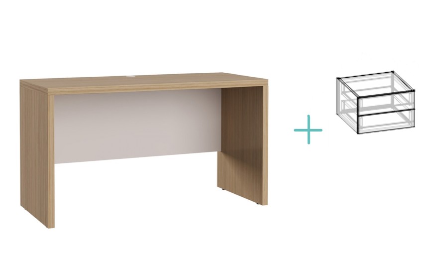 Стол прямой с ящиками Смарти Софт 