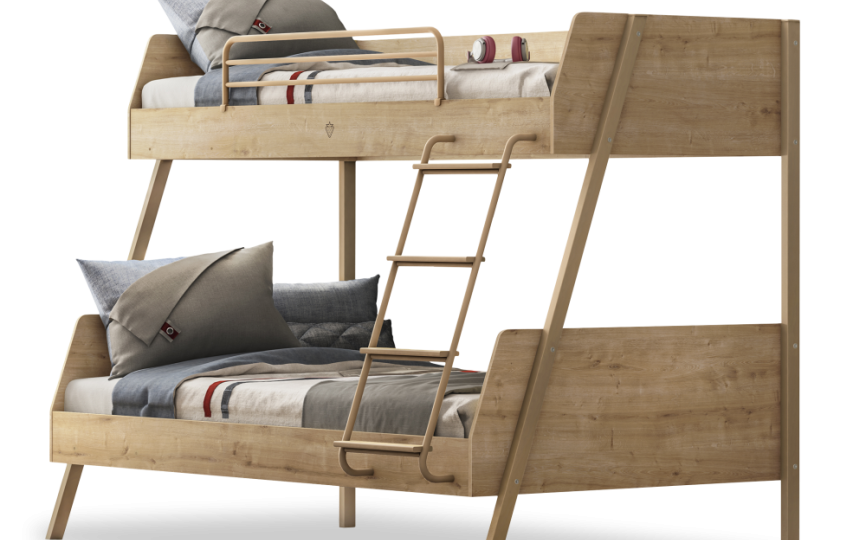 Кровать широкая двухъярусная Mocha