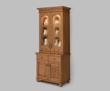 Буфет двухдверный высокий Бьёрт на круглых ножках 1-25