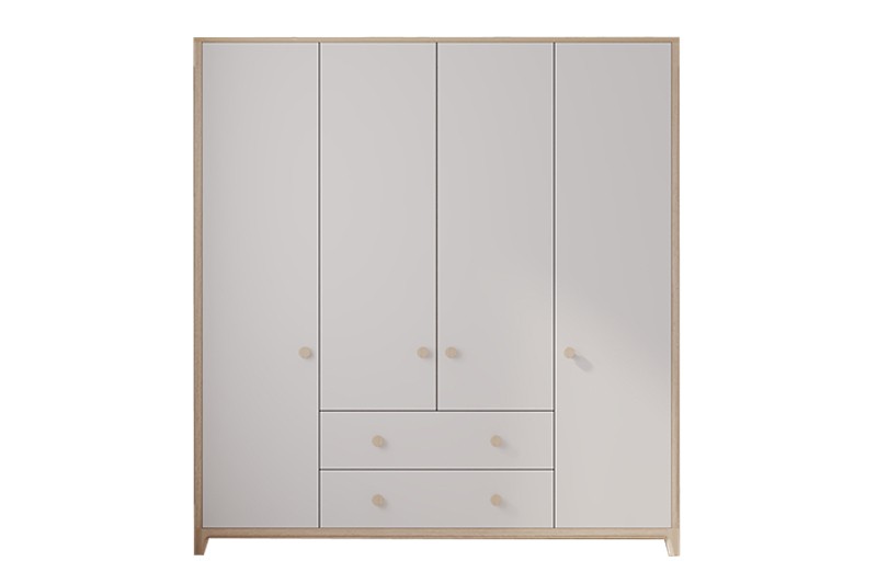 Шкаф 4-х дверный Амбер 11 с двумя лицевыми ящиками Шкаф 4-х дверный Амбер 11 с двумя лицевыми ящиками