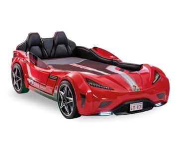 Кровать машина "GTS CRB-1370" 190х100см, красная