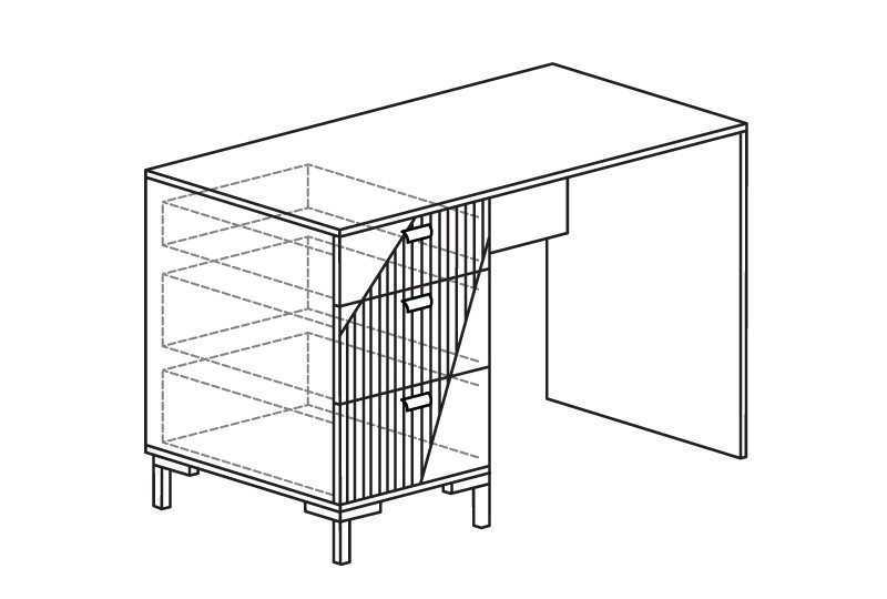 Стол письменный Родос №125