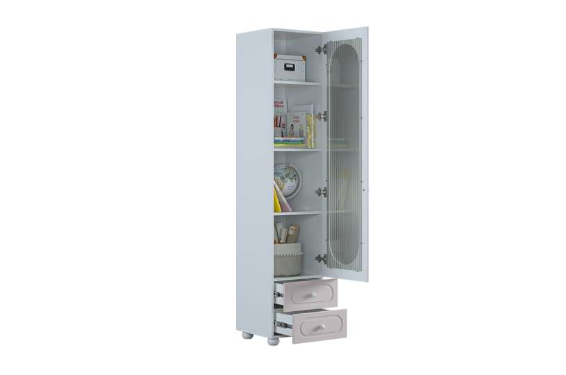 Шкаф однодверный Милана застекленный