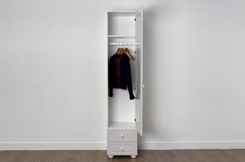 Шкаф однодверный Милана застекленный