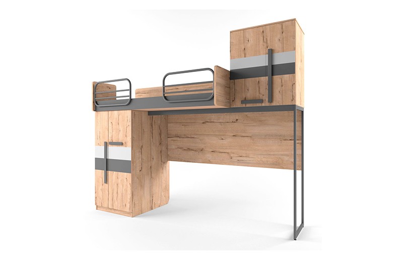 Кровать верхняя без лесенки "Твист Лофт"