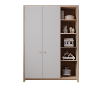 Шкаф 3-х дверный Амбер 12 с открытым отсеком для книг