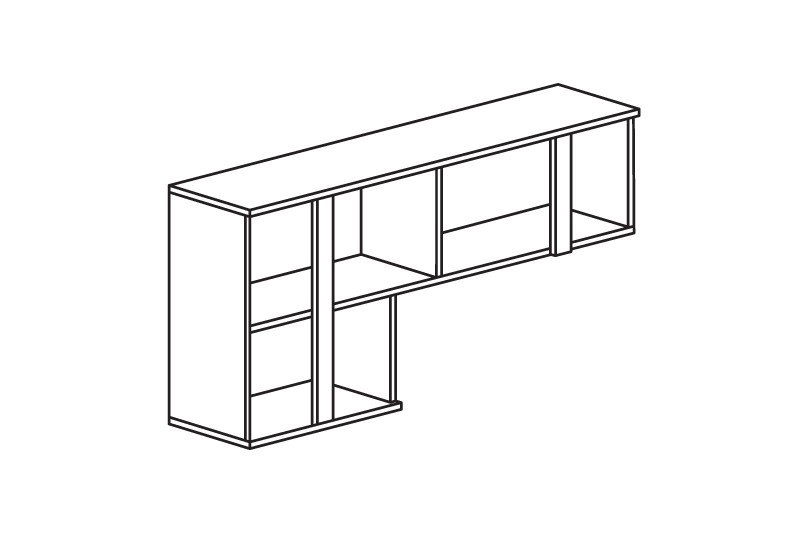 Полка навесная Родос №126
