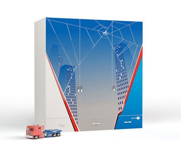 Шкаф трехдверный "Человек паук" Шкаф трехдверный "Человек паук"