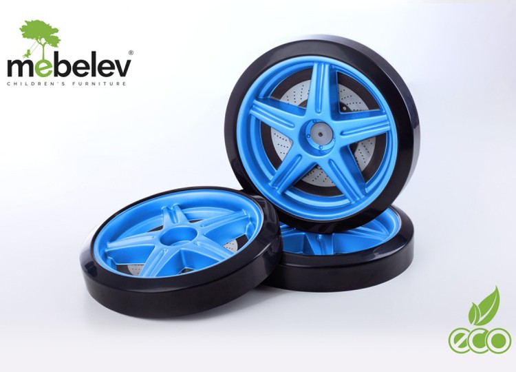 Объемные пластиковые колеса для серии UNO, EVO, NEO (комп. 2шт) Синий