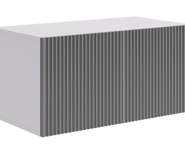 Антресоль двухдверная Зефир, серая