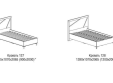 Кровать односпальная Родос №127, 128