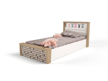 Кровать №5 с подъемным механизмом MIX BUNNY розовый