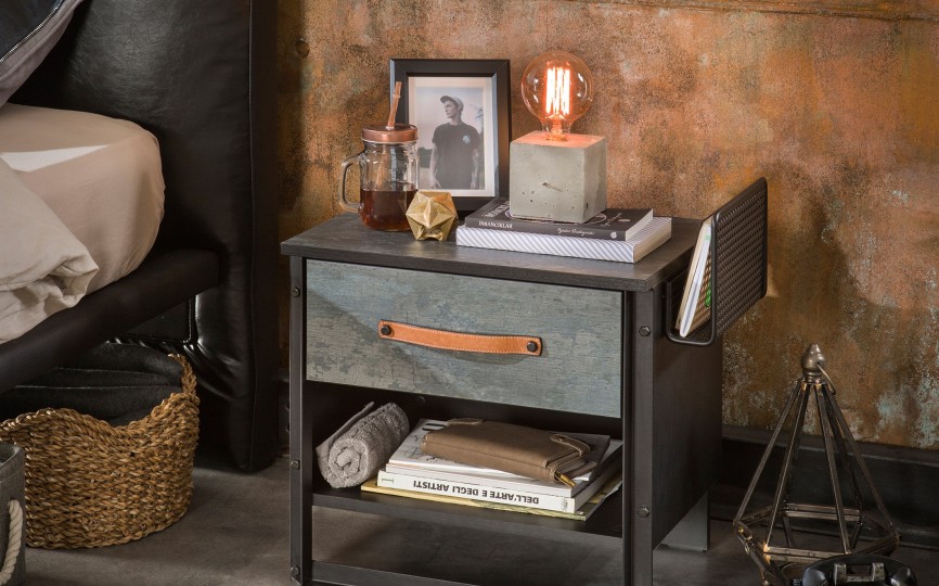 Тумбочка "Dark Metal", DM-1601