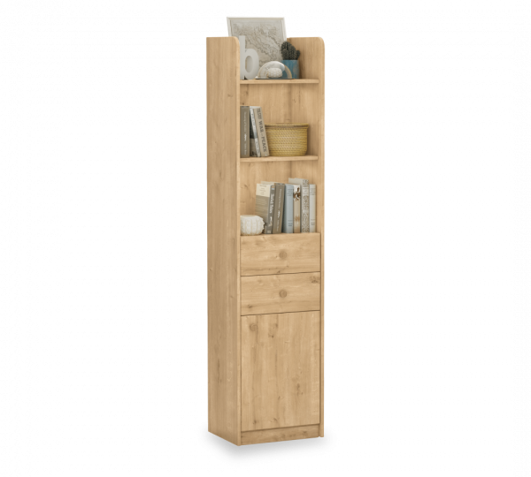 Стеллаж книжный узкий Mocha